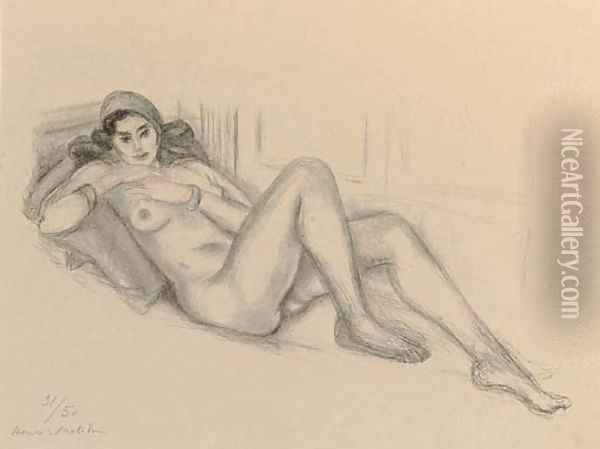 Nu au Turban Oil Painting - Henri Matisse