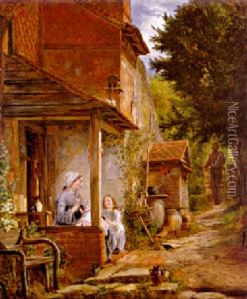 The Well-known Footstep Oil Painting - Richard Redgrave
