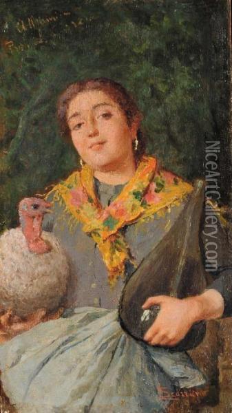 Figura Femminile Oil Painting - Luigi Scorrano