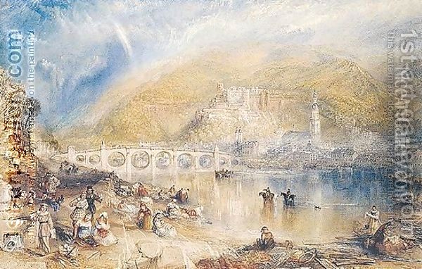 Heidelberg With A Rainbow Oil Painting - Joseph Mallord William Turner