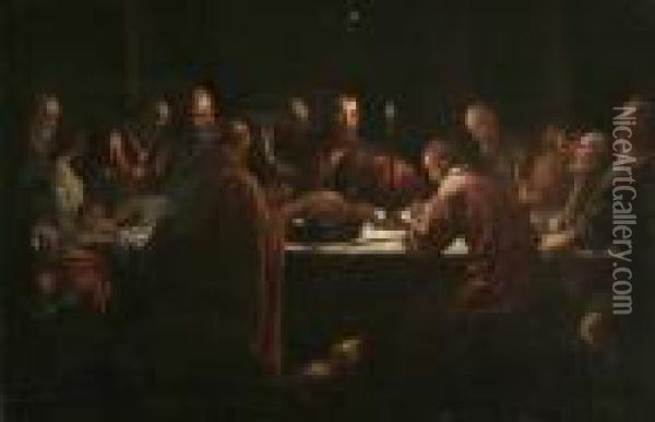 Das Letzte Abendmahl Oil Painting - Jacopo Bassano (Jacopo da Ponte)