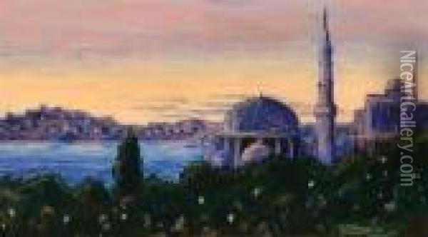 Constantinople Oil Painting - Fausto Zonaro