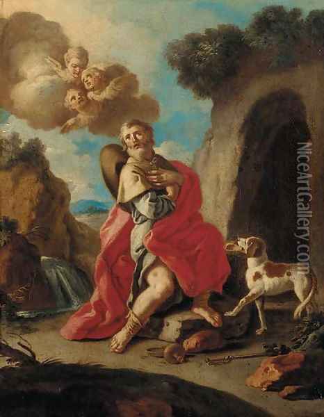 Saint Roch Oil Painting - Francesco de Mura