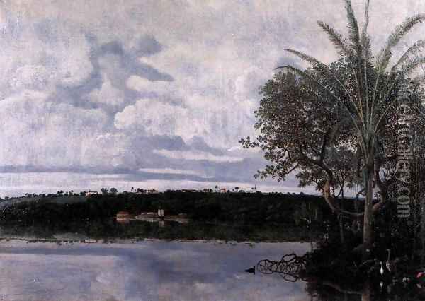 View of Frederiksstad in Paraiba, Brazil Oil Painting - Frans Jansz. Post
