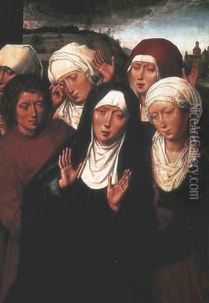 Holy Women Lamenting with St John the Evangelist Oil Painting - Hans Memling