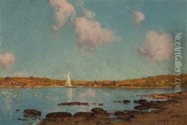 Low Tide - Long Island Sound Oil Painting - Julian Onderdonk