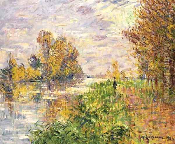 La riviere en Automne Oil Painting - Gustave Loiseau