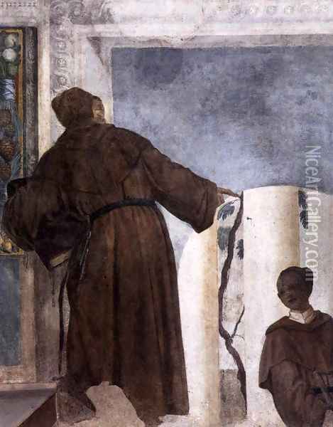 Monk with a Black Boy Oil Painting - Paolo Veronese (Caliari)