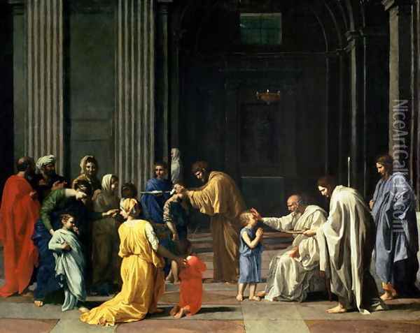 Confirmation, c.1638 Oil Painting - Nicolas Poussin