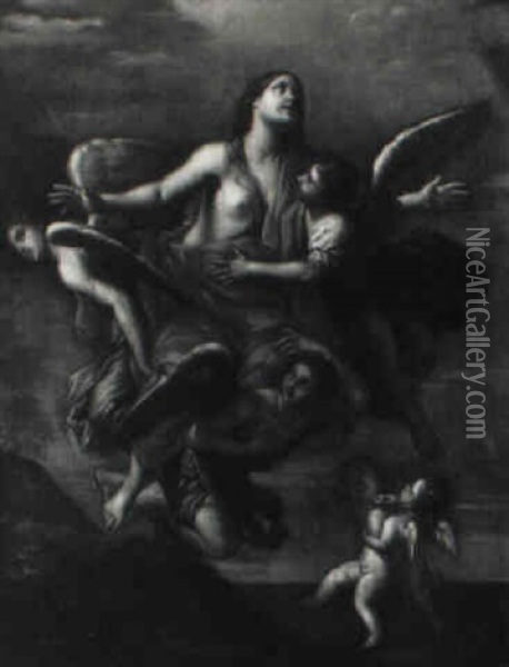 Mary Magdalene Oil Painting - Marc Antonio Franceschini