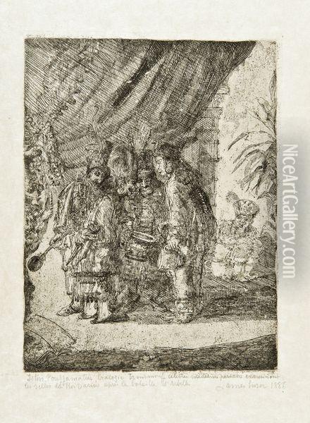 Iston, Pouffamatus... Examinant Les Selles De Darius Oil Painting - James Ensor