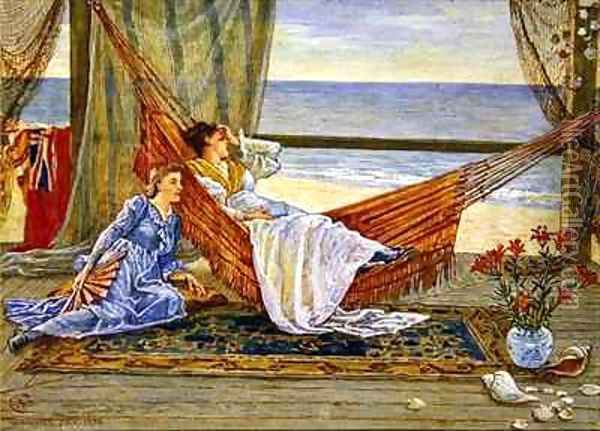In the Beach House 2 Oil Painting - Walter Crane