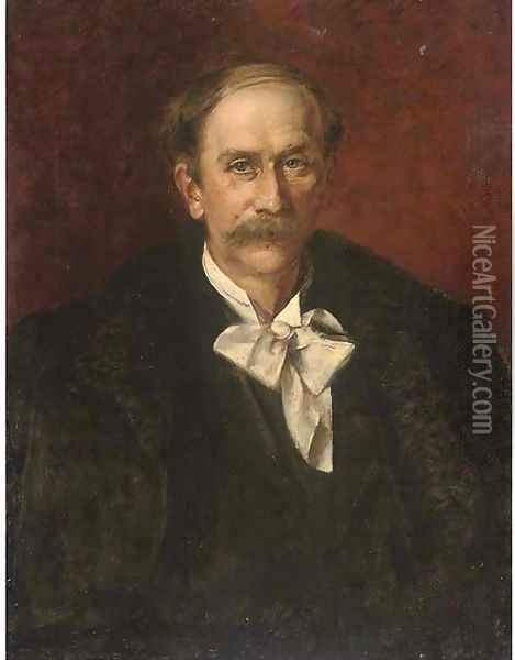 Portrait of the composer Jules Massenet (1842-1912) Oil Painting - Giovanni Boldini