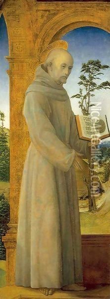 Saint Anthony of Padua Oil Painting - Vincenzo Foppa