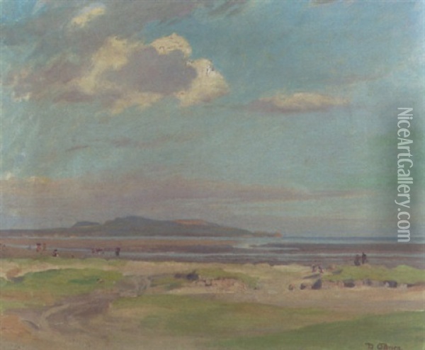 Howth From Dollymount Strand Oil Painting - Dermod O'Brien