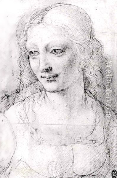 Study for a Portrait of a Woman 2 Oil Painting - Giovanni Antonio Boltraffio