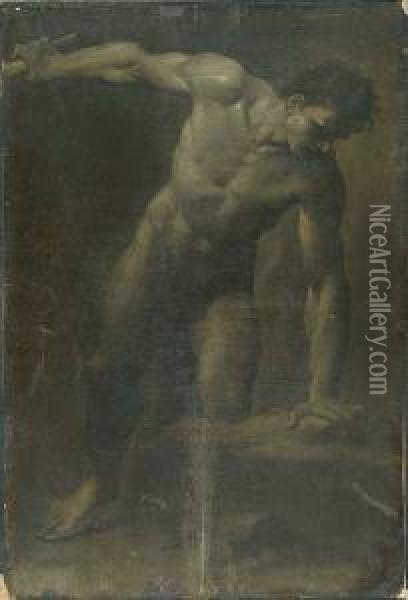 Guerrero Desnudo Oil Painting - Donato Creti