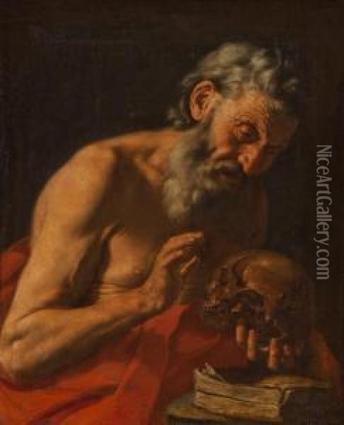 San Girolamo Oil Painting - Gaspare Traversi