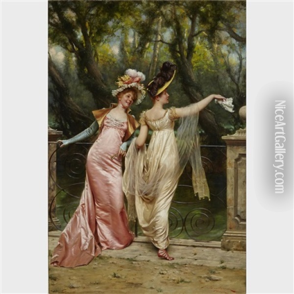 Au Revoir Oil Painting - Frederic Soulacroix