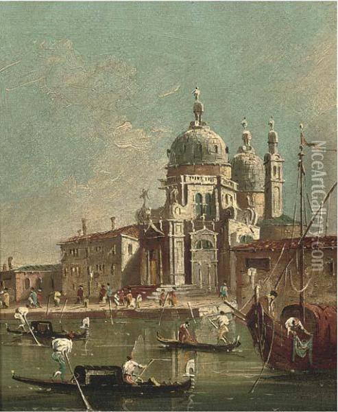 The Entrance Of The Grand Canal Oil Painting - Francesco Guardi