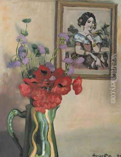 Vase de Fleurs Oil Painting - Louis Anquetin