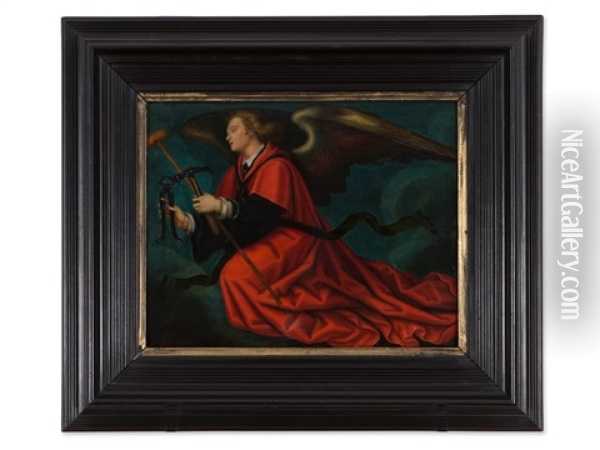 Angel With Arma Christi Oil Painting - Hans Baldung