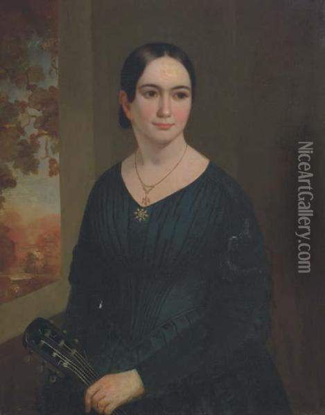 Portrait Of A Woman Oil Painting - James Reid Lambdin