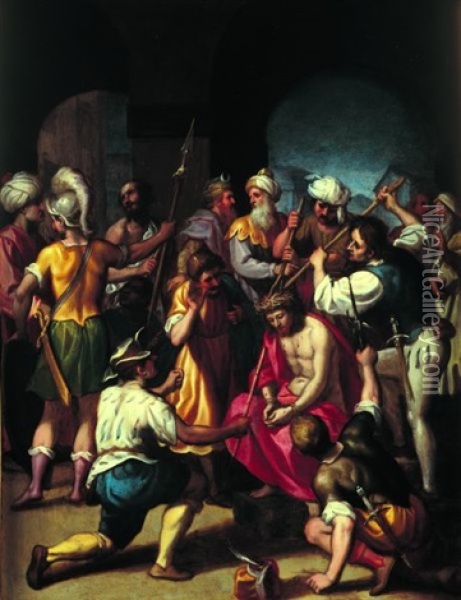 Le Couronnement D'epines Oil Painting - Lodovico (Il Cigoli) Cardi