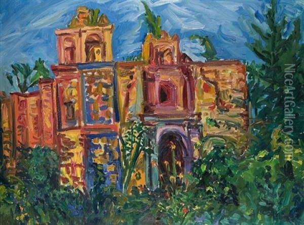 Los Molines, Oxaca, Mexico Oil Painting - William Stewart