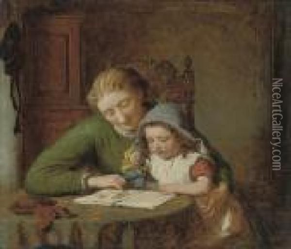 The Picture Book Oil Painting - George Smith