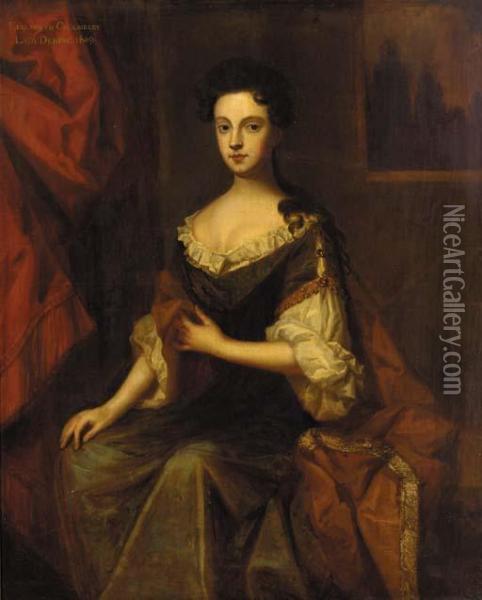 Portrait Of Elizabeth Chomeley Oil Painting - Sir Peter Lely