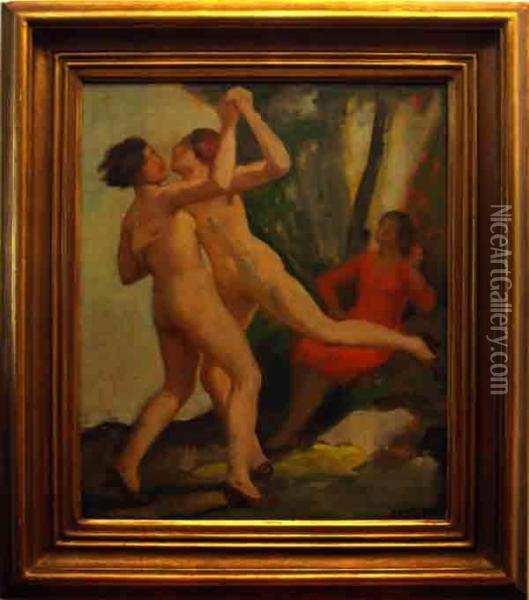 Tan
E
Ici Div
E
I Akty Oil Painting - Hugo Boettinger
