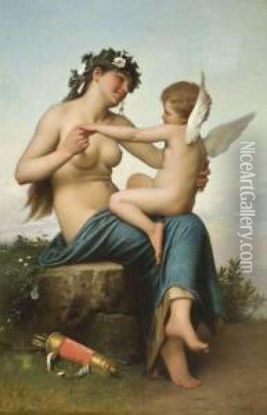 Venus Et Cupidon Oil Painting - Henri Pierre Picou
