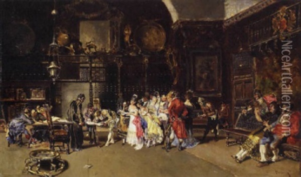 The Spanish Wedding Oil Painting - Mariano Jose Maria Bernardo Fortuny y Carbo