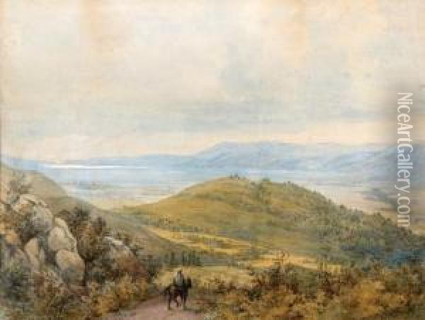 Hachula Valley Oil Painting - Charles W. Meredith Van De Velde