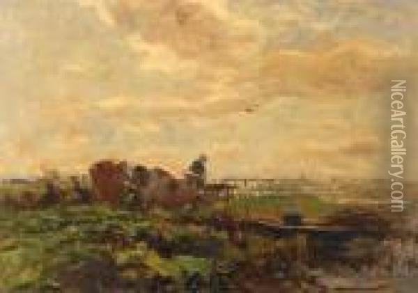 Dutch Pasture Oil Painting - Willem Maris