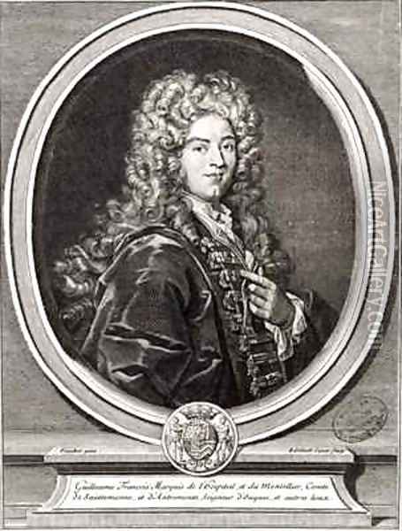 Portrait de Guillaume de LHospital 1661-1704 Oil Painting - Foucher, Nicolas
