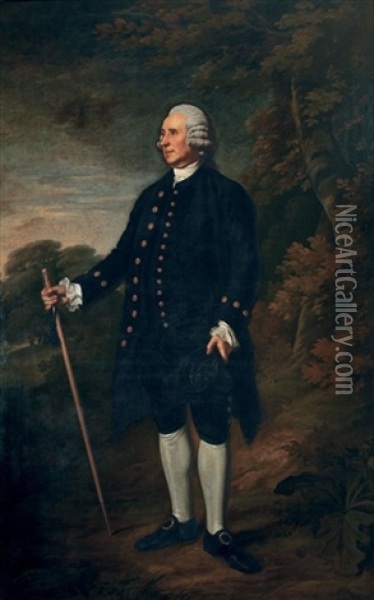 Portrait Of Sir Edward Knatchbull, 7th Bt. Oil Painting - Nathaniel Dance Holland (Sir)