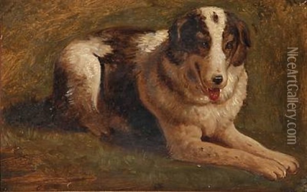 En Hyrdehund Fra Paestum Oil Painting - Constantin (Carl Christian Constantin) Hansen