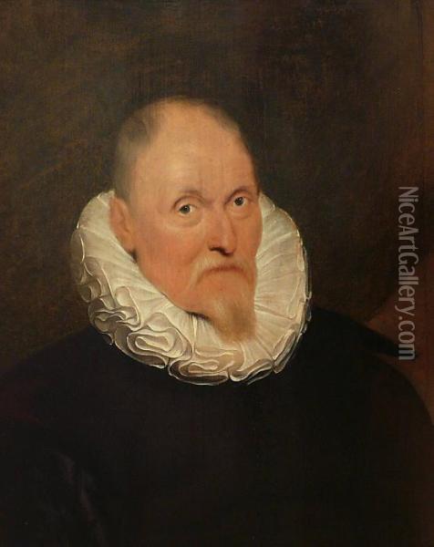 Portrait
D Homme A La Collerette Oil Painting - Cornelis De Vos