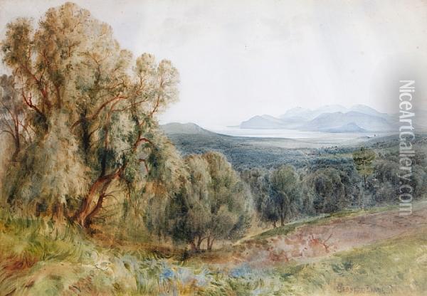 A Grey Morning Oil Painting - Bernard Walter Evans