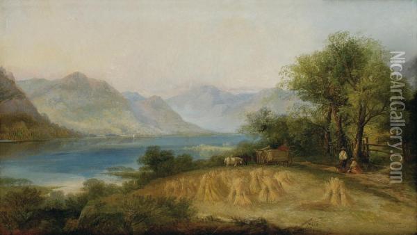 Jazero Crumock V Camberlande Oil Painting - John F Tennant