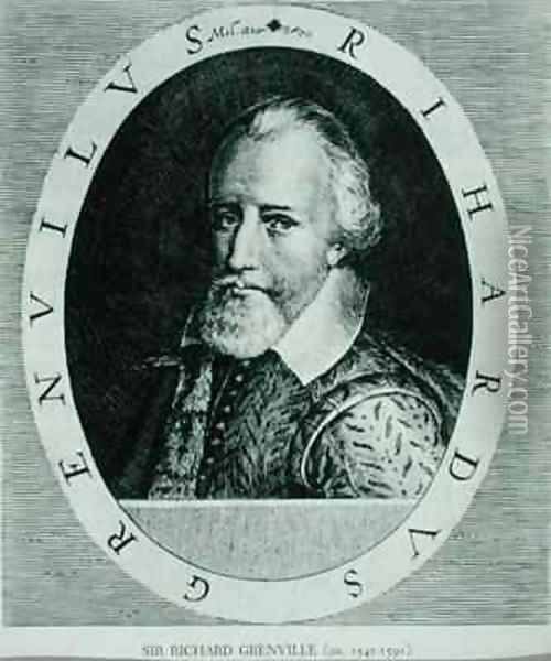 Sir Richard Grenville Oil Painting - Theodore de Bry