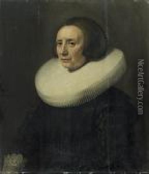 Portrait De Margaret Van Bere...n Oil Painting - Michiel Jansz. Van Miereveldt