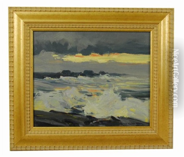 Sunset, Ogunquit, Maine Oil Painting - Charles Curtis Allen