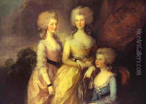 The Three Elder Princesses Oil Painting - Thomas Gainsborough