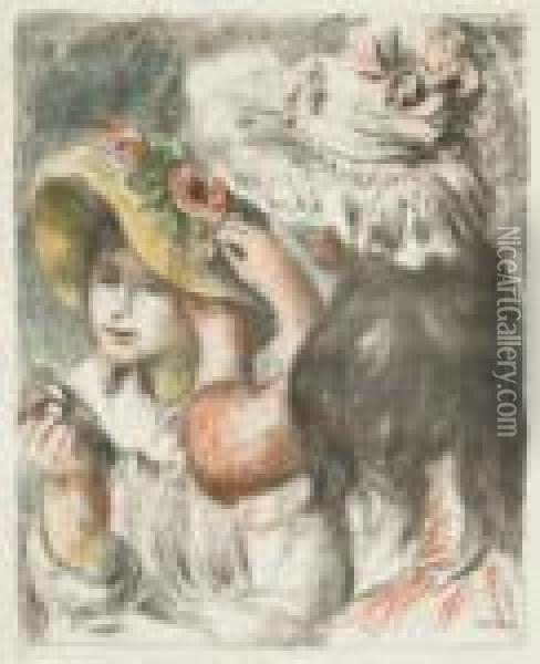 Le Chapeau Epingle 2 Ieme Planche Oil Painting - Pierre Auguste Renoir