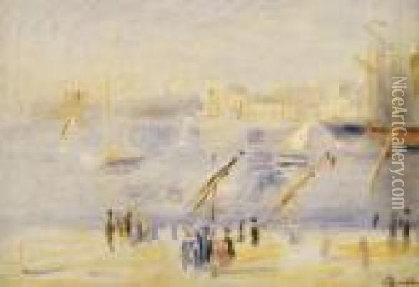 Vieux Port A Marseille Oil Painting - Pierre Auguste Renoir