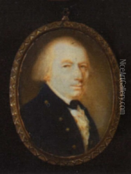 Portrait Of Joseph Vincent Jr. Of Salem, Massachusetts Oil Painting - William Verstille