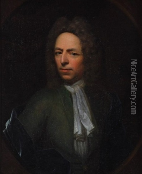 Portrait Of A Gentleman Oil Painting - Richard (Risaert van) Bleeck